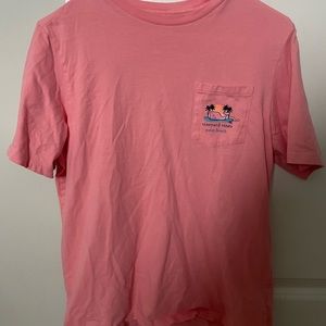 Vineyard Vines Palm Beach Girls Pink T Shirt